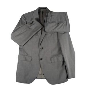 NWOT Hugo Boss Marzotto Wool‎ Gray Stretch Tailoring Mens 38R Suit Pants 33x31